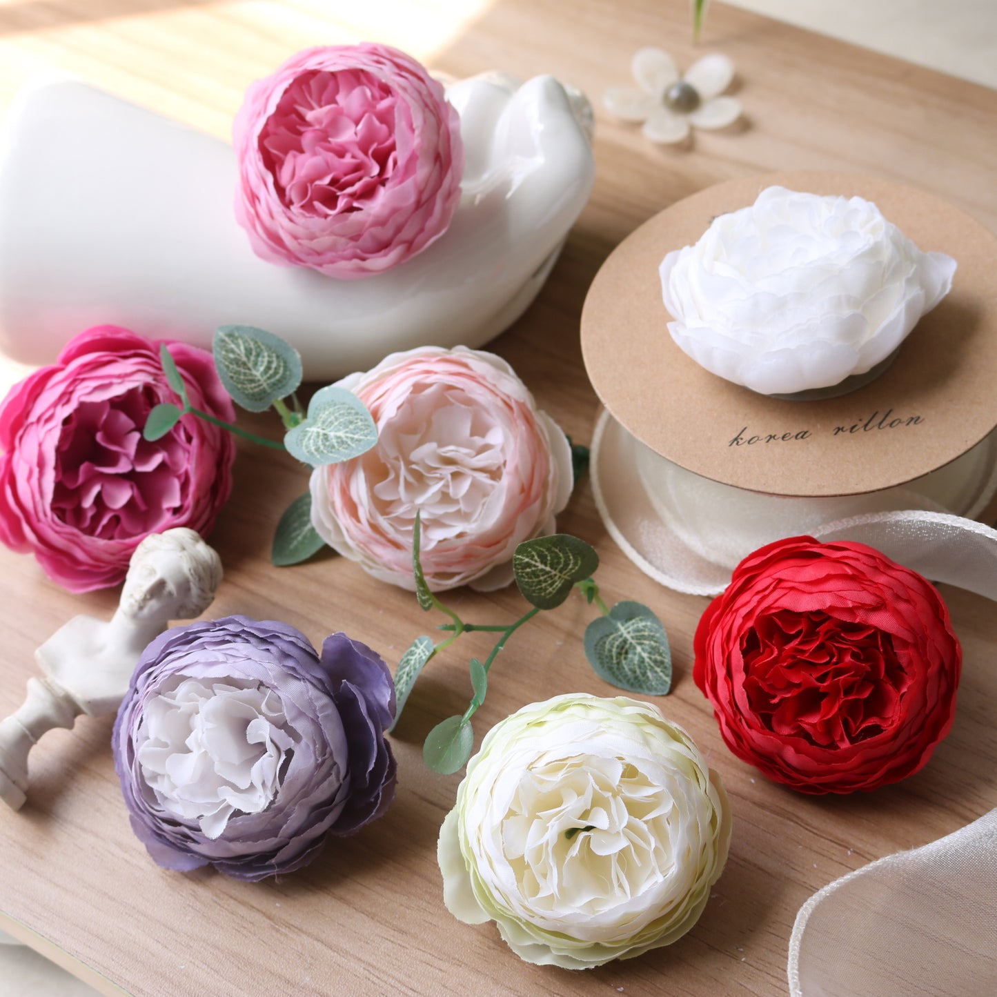 Elegant Peony Flower Accessories for Hair Decorations - Perfect for Wedding Favors and Gift Box Décor