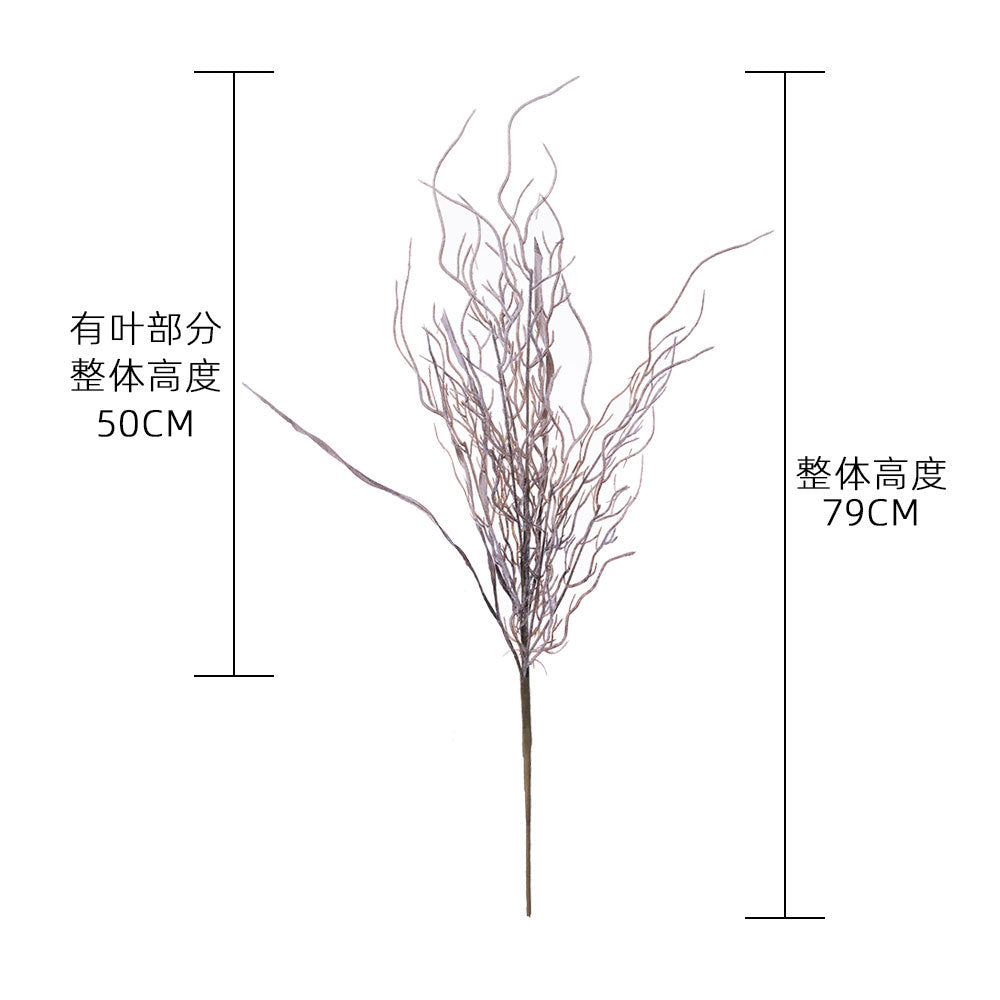 Elegantly Crafted Decorative Craft: Jiangqi Lampwick Grass Faux Flowers - Lifelike Green Plants for Weddings and Events (MW09106) - Perfect for Home Decor and Floral Arrangements