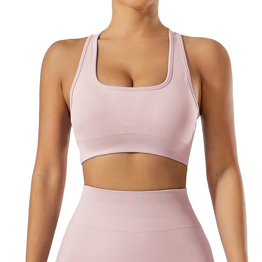 Summer Women's Yoga Bra with Beautiful Back Design Comfortable Shock Resistant Sportswear for Running Fitness and Everyday Wear