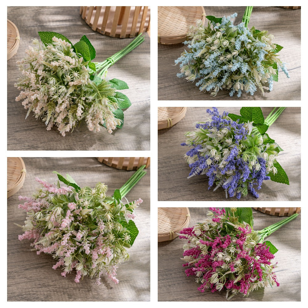 Stunning Lavendar Bouquet - INS-Style Artificial Flowers for Home Decor & Wedding Celebrations | MW81109 - Perfect for Year-Round Beauty and All Occasions