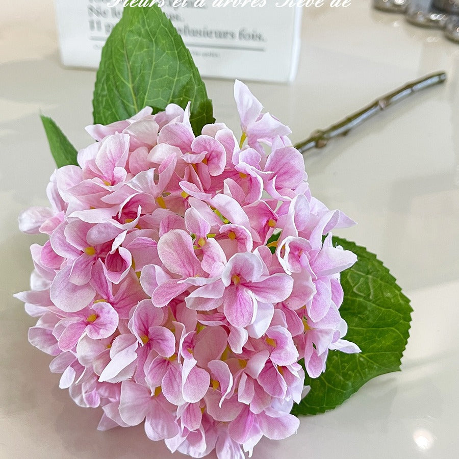 Stunning Princess Hydrangea Artificial Flowers for Elegant Living Room and Dining Table Décor – 3D Printed Floral Arrangements Perfect for Wedding Aisle Decorations and Special Events