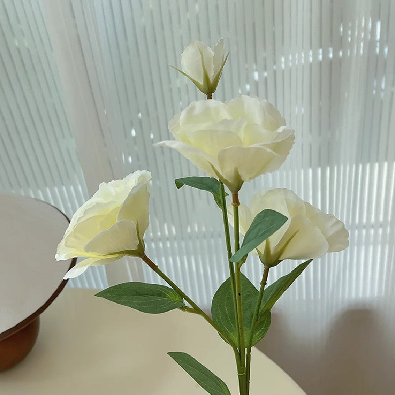 Stunning Faux Eustoma Flowers for Home Decoration - Perfect for Living Room Bouquets, Wedding Arrangements, and Photography Props