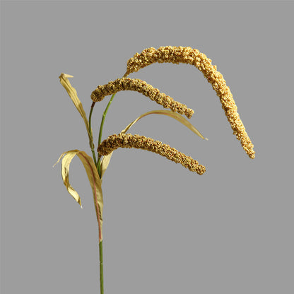 Realistic Faux Flower Millet Ear Décor for Rustic Table Settings - Perfect Indoor Centerpiece for Living Rooms, Photography Props & Home Styling