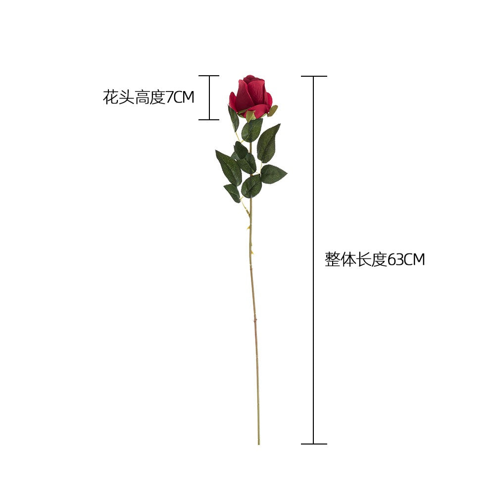 Lifelike Long-Stemmed Artificial Roses for Home Decor - Perfect for Weddings, Bouquets, Aisle Decorations & Wall Accents (Model MW41106)