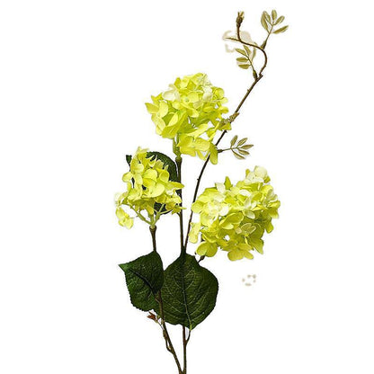 Realistic 3-Head Hydrangea Artificial Floral Arrangement - Perfect Home Decor, Photography Props, and Wedding Decor for Lasting Elegance