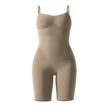 High Stretch Seamless Yoga Bodysuit with Adjustable Straps for Support and Lift Sculpting Shaping Bodywear that Tones and Enhances Your Curves