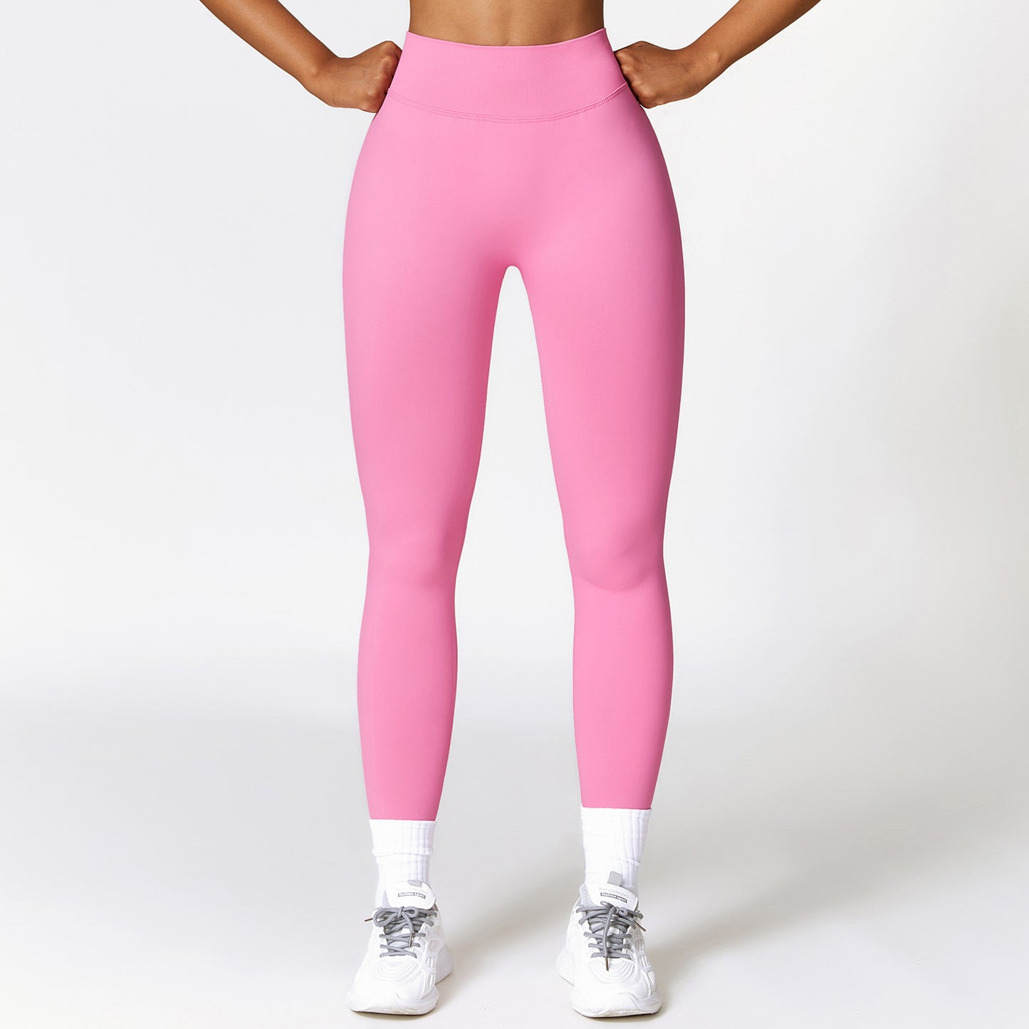 High Waisted Seamless Yoga Pants for Women Butt Lifting Slimming and Sculpting Workout Leggings for Running and Fitness