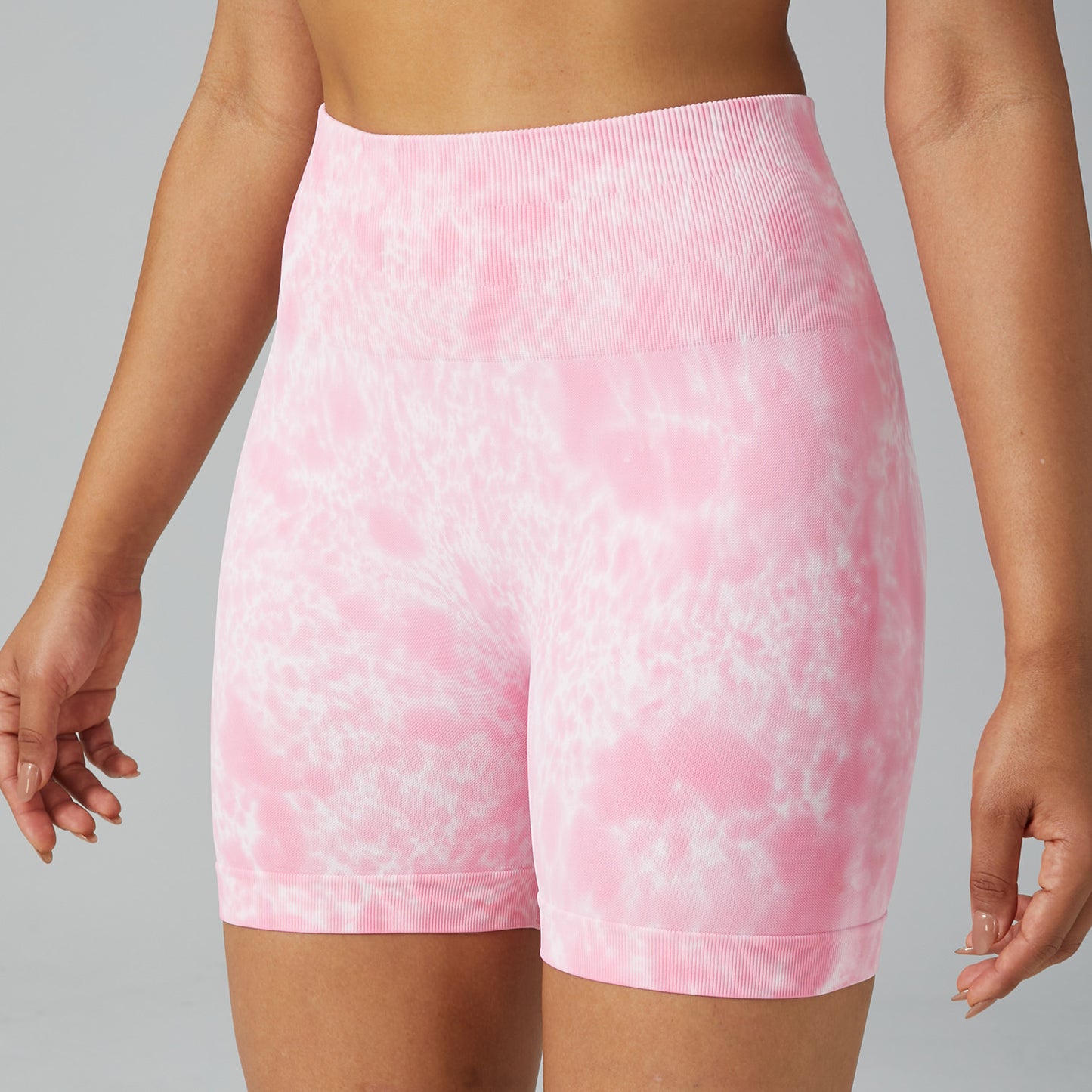 High Waisted Tie Dye Gym Shorts for Women Seamless Breathable Stretchy Yoga Pants with Butt Lifting Design for Every Workout