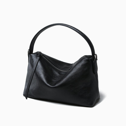 Luxurious Lazy Style Genuine Leather Pillow Bag Chic Commuter Underarm Tote for Women Blend of Elegance and Practicality