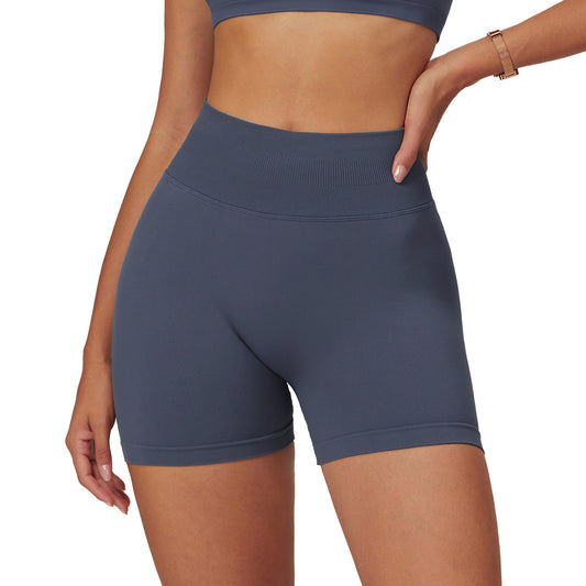 Seamless High Waisted Yoga Shorts for Women Summer Tight Fit Butt Lifting Activewear for Running Quick Dry Workout Pants