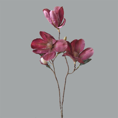 Realistic Magnolia Flower Artificial Decor – Stunning American-Style Table Arrangement for Elegant Home Decoration