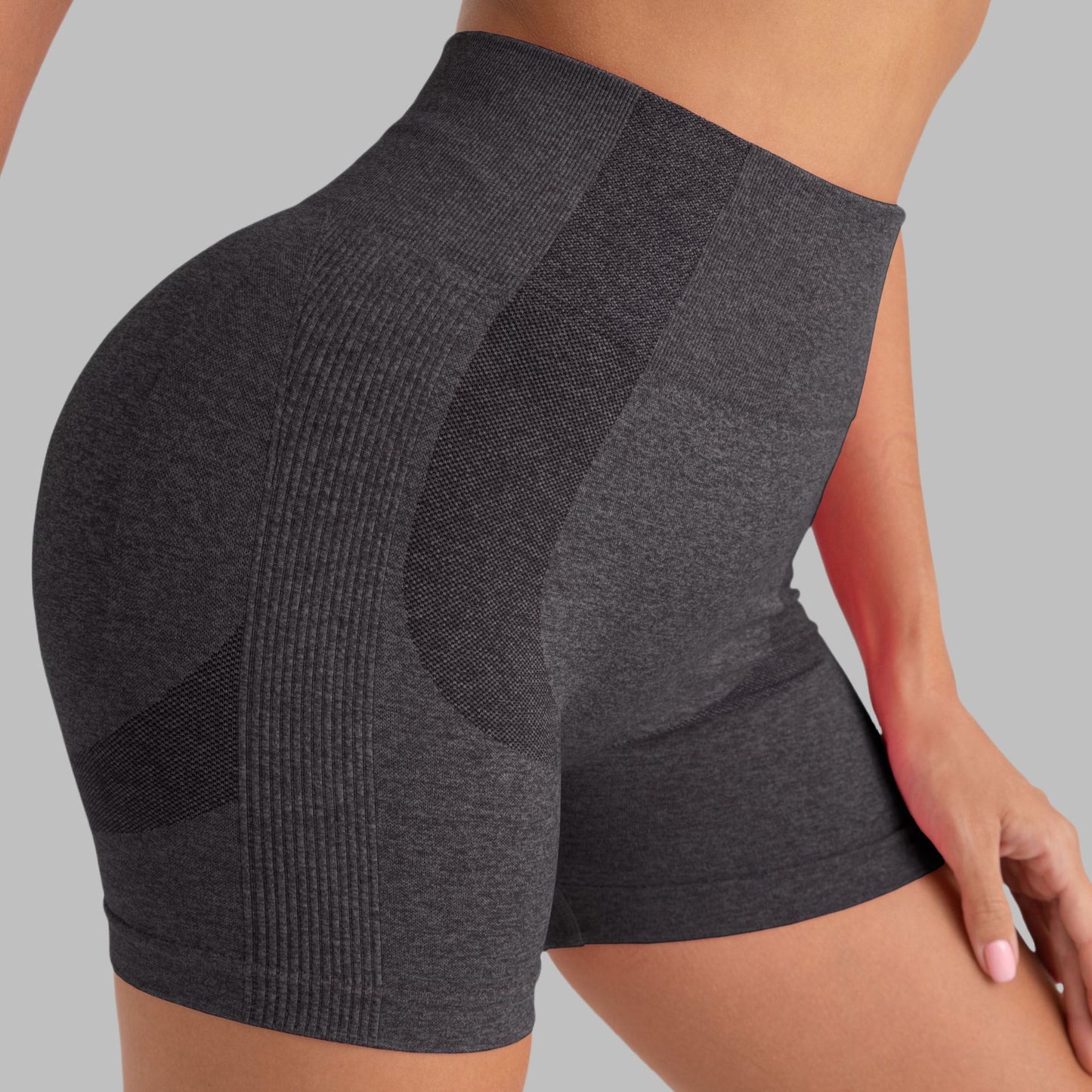 High Waisted Seamless Yoga Shorts for a Lifted Peach Butt Breathable Quick Dry Athletic Running Shorts for Gym and Fitness