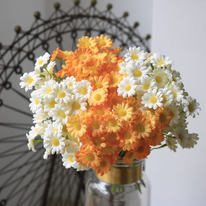 Charming Faux Daisy Flower Bouquet - Realistic Chamomile Décor for Home, Weddings, and Photography Props