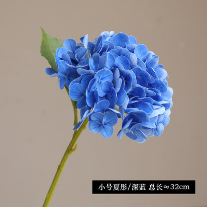 Lifelike 3D Printed Hydrangea Floral Branch - Charming Home Décor Soft Decoration for Beautiful Flower Arrangements