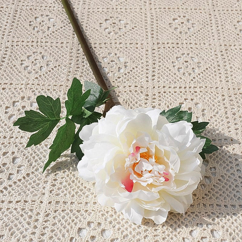 Realistic Peony Flower Single-Stem Fairy Peony - Perfect for Home Decor, Photography Props, and Wedding Decorations