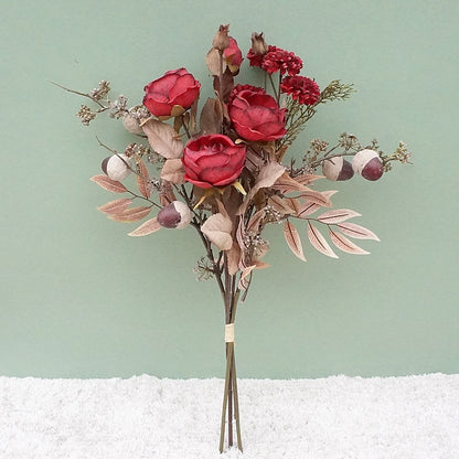 Stunning Austin Oak Blossom Bouquet - Realistic Faux Flowers for Home Decor, Weddings, and Event Styling