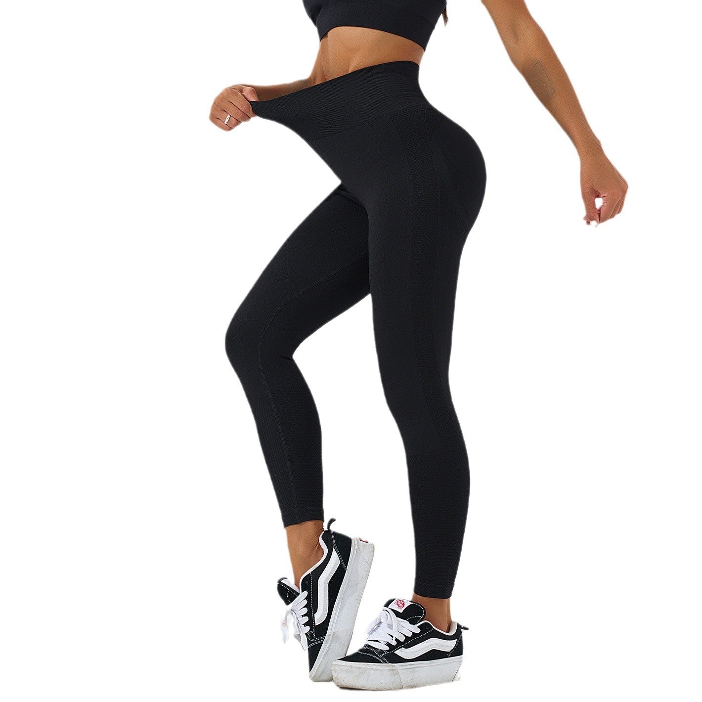 High Waisted Butt Lifting Compression Fitness Leggings for Yoga Gym Workouts and Everyday Wear