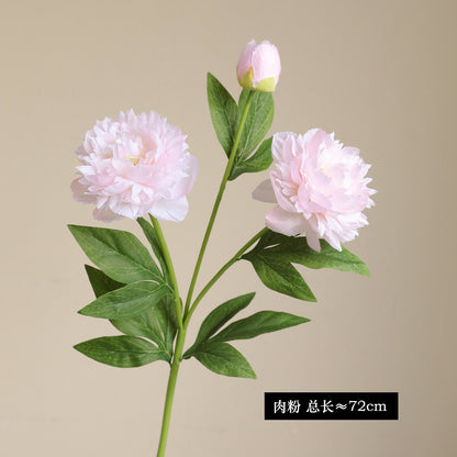 High-Quality Realistic Peony Flower Stem - Perfect Home Decor Photography Prop and Elegant Floral Arrangement Accent for Stylish Interior Design