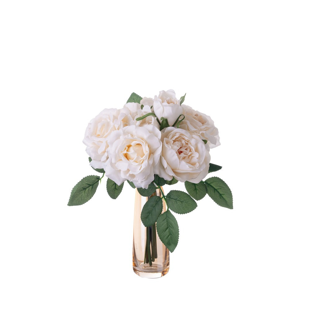 Stunning Artificial Rose Bouquet - Elegant Handheld Floral Arrangement for Home Décor and Wedding Celebrations - GF15979A