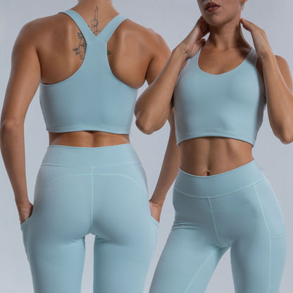 High Waisted Yoga Pants and Sports Bra Set for a Sculpted Back Enhanced Curves and Maximum Comfort for Every Workout