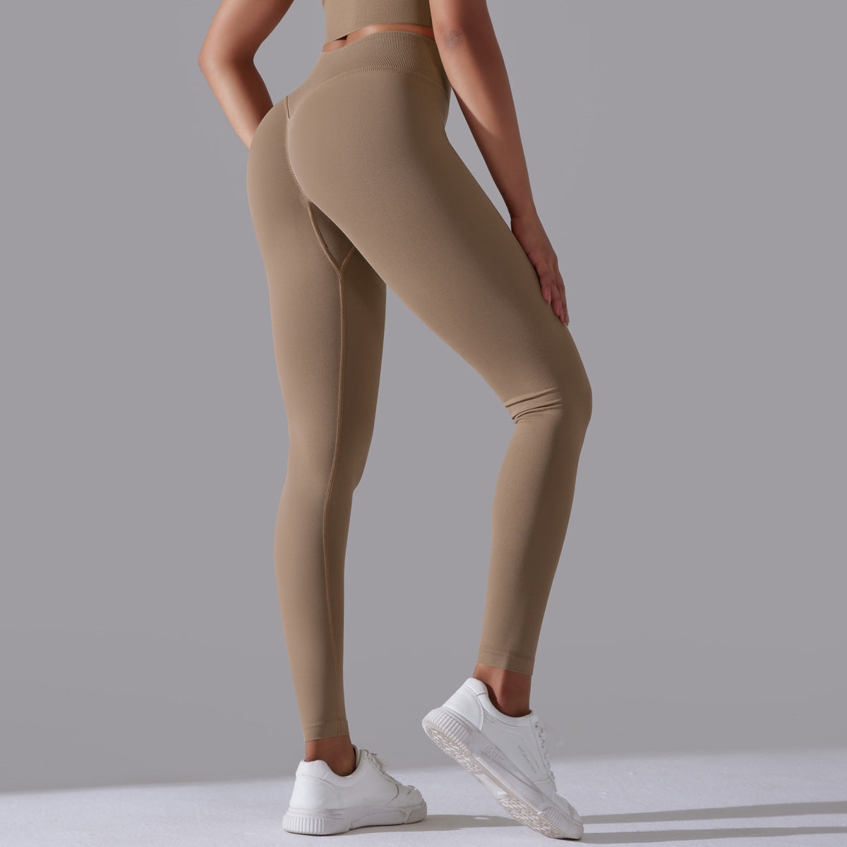 Seamless High Waisted Control Pants for Women Sculpting Peach Butt Leggings for Yoga Fitness and Everyday Wear