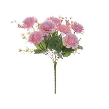 Stunning 7-Head Foam Peony & Rose Bouquet - Realistic Artificial Flowers for Home Decor, Weddings, and Photography Backdrops