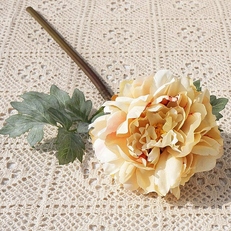 Realistic Peony Flower Single-Stem Fairy Peony - Perfect for Home Decor, Photography Props, and Wedding Decorations