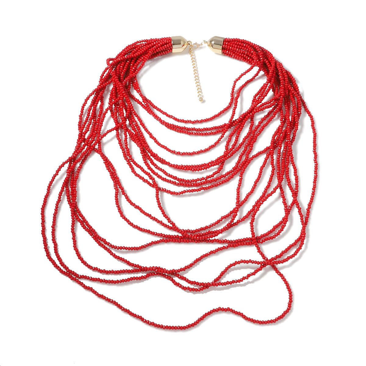 Bohemian-Inspired Multi-Layered Long Necklace with Intricate Design - Versatile Casual Accessory for Women