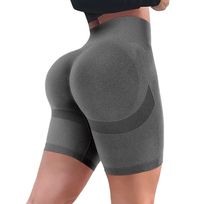 High Waisted Peach Butt Yoga Shorts Comfortable Workout Cycle Shorts for Gym Use Tummy Control Enhancing Tight Fitting 3 Inch Length Athletic Leggings