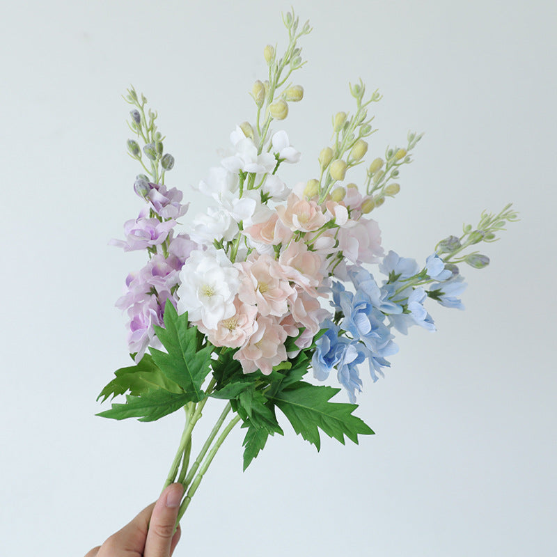 Luxurious Moisturizing  Delphinium Artificial Flowers - Perfect Wedding Aisle Decorations, Home Décor for Living Rooms, and Exquisite Hyacinth Design