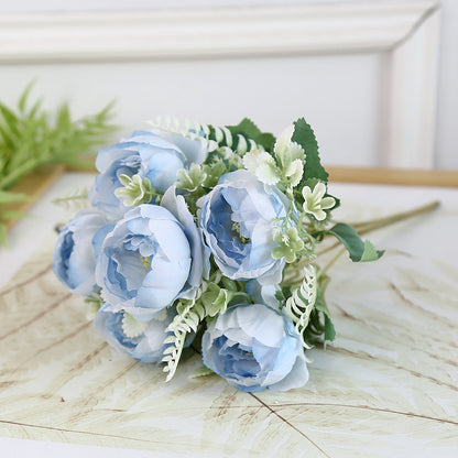 Realistic Artificial Peony Arrangement - 6 Head Home Decor for Weddings, Photography Props, and Floral Arrangements in Living Room