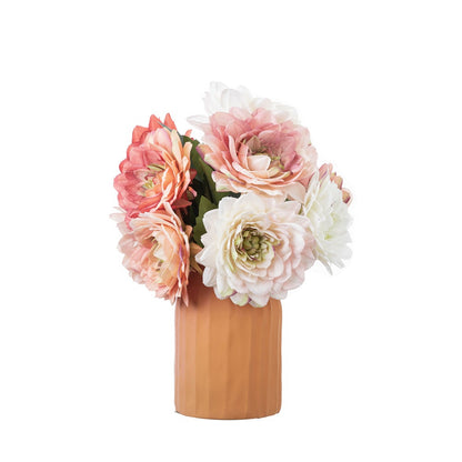 Luxury Single-Headed Dalia Artificial Flower - Perfect for Home Décor, Weddings, and Bouquets | Gorgeous Rose Wall Decoration Faux Floral Arrangement INSMW52663