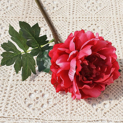 Realistic Peony Flower Single-Stem Fairy Peony - Perfect for Home Decor, Photography Props, and Wedding Decorations