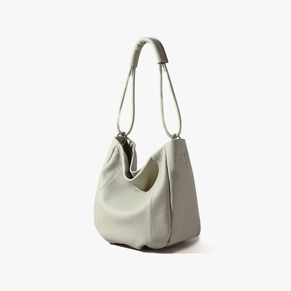 Spring Summer Genuine Leather Tote Bag for Women Large Capacity Crossbody and Shoulder Bag with Unique Design