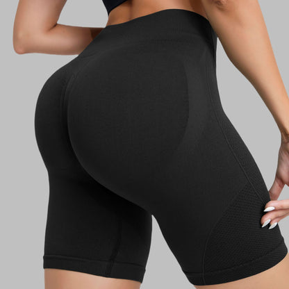 Seamless Tummy Control High Waisted Women s Workout Shorts Stretchy Outdoor Fitness Leggings for Yoga Cycling and Morning Runs