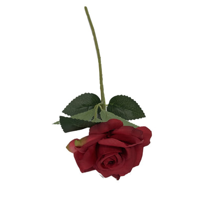 Realistic Single Stem Diamond Rose - Artificial Flower for Home Decor, Wedding Props, and Photography Arrangements