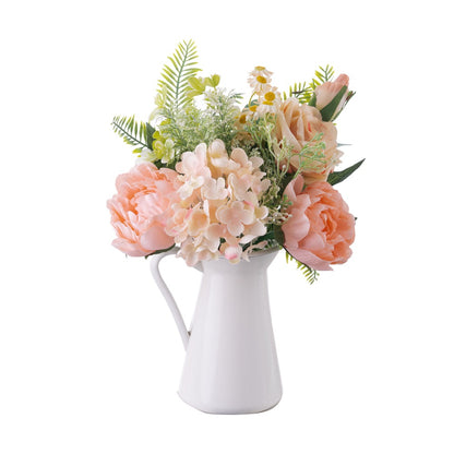 Audrey Rose Hydrangea Bouquet - Beautiful Faux Flower Home Decor, Perfect for Wall Art and Elegant Wedding Bouquets, CF01332