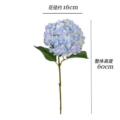 Stunning Princess Hydrangea Artificial Flowers for Elegant Living Room and Dining Table Décor – 3D Printed Floral Arrangements Perfect for Wedding Aisle Decorations and Special Events