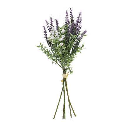 Vibrant Faux Lavender Flowers with Starry Sky Design for Stunning Home Decor - Realistic Artificial Greenery for Any Space