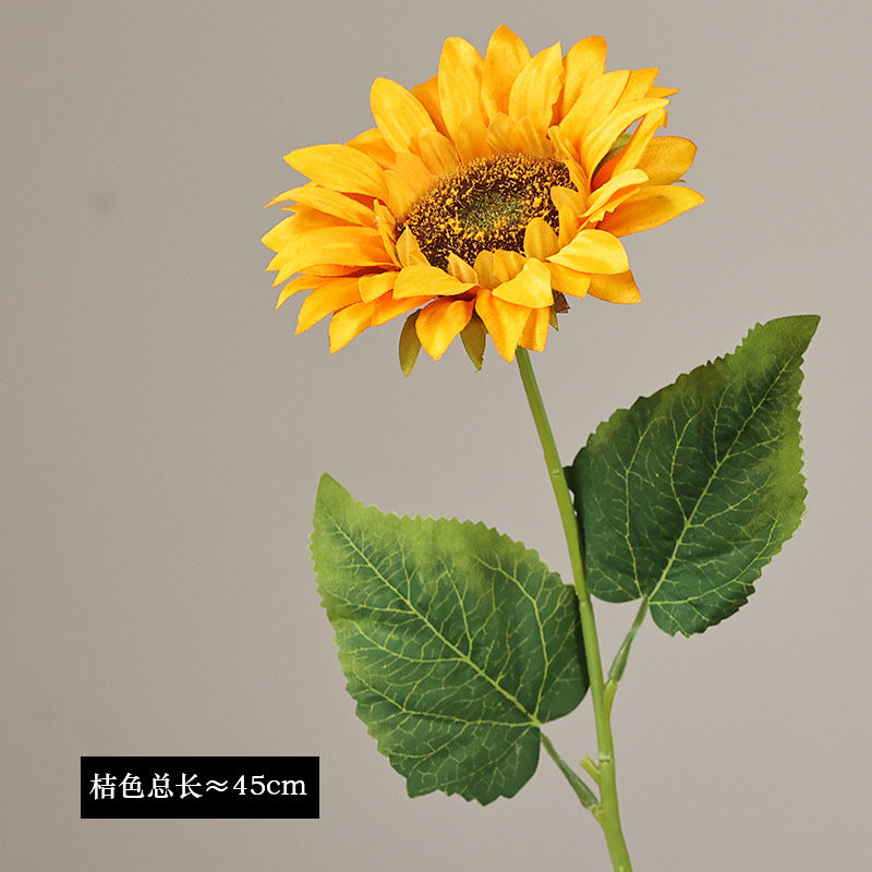 Lifelike Sunflower Artificial Flower Bouquet - Perfect Indoor Decoration for Homes, Hotels, and Events