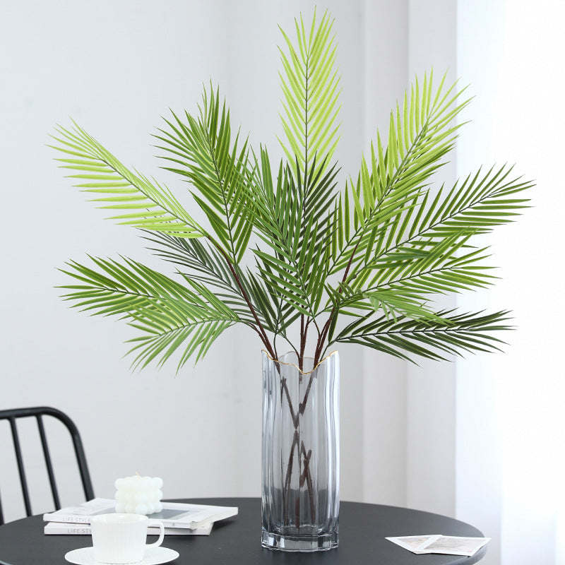 Lifelike Long-Branch Faux Green Palm Leaf Plant - Perfect for Outdoor Decor, Landscape Design, and Elegant Wedding Settings