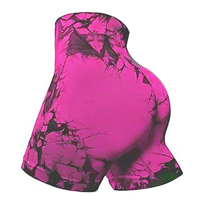 Seamless Tie Dye High Waisted Yoga Shorts for Women Activewear for Gym and Fitness