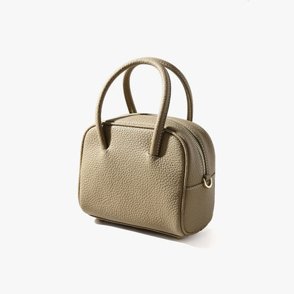 Versatile Women s Crossbody Tote Bag Genuine Leather Chic Commute Essential Compact Square Design Elevate Your Everyday Look