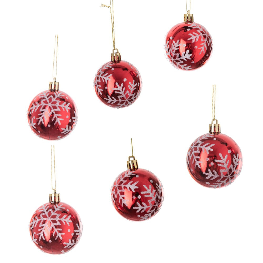 Vibrant Red Christmas Ball Decor - Elegant Plated Faux Floral Arrangement for Stunning Home Decoration & Wedding Celebrations - CF99101