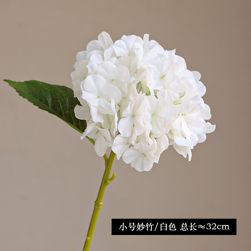 Lifelike 3D Printed Hydrangea Floral Branch - Charming Home Décor Soft Decoration for Beautiful Flower Arrangements