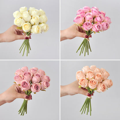 Elegant Handheld Artificial Rose Bouquet for Home Décor and Photography Props | Perfect for Wedding Decorations and Special Events