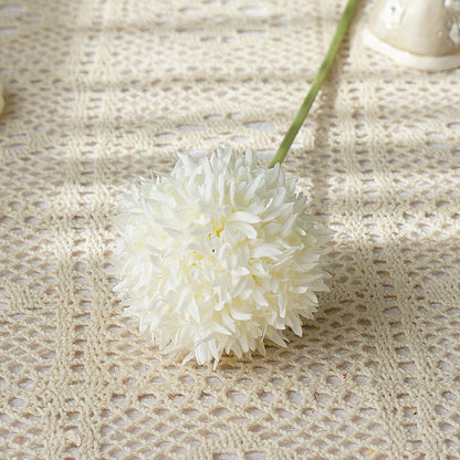 Lifelike Faux Fluffy Dandelion Ball Decorative Floral Arrangement - Perfect for Home, Weddings, and Photography