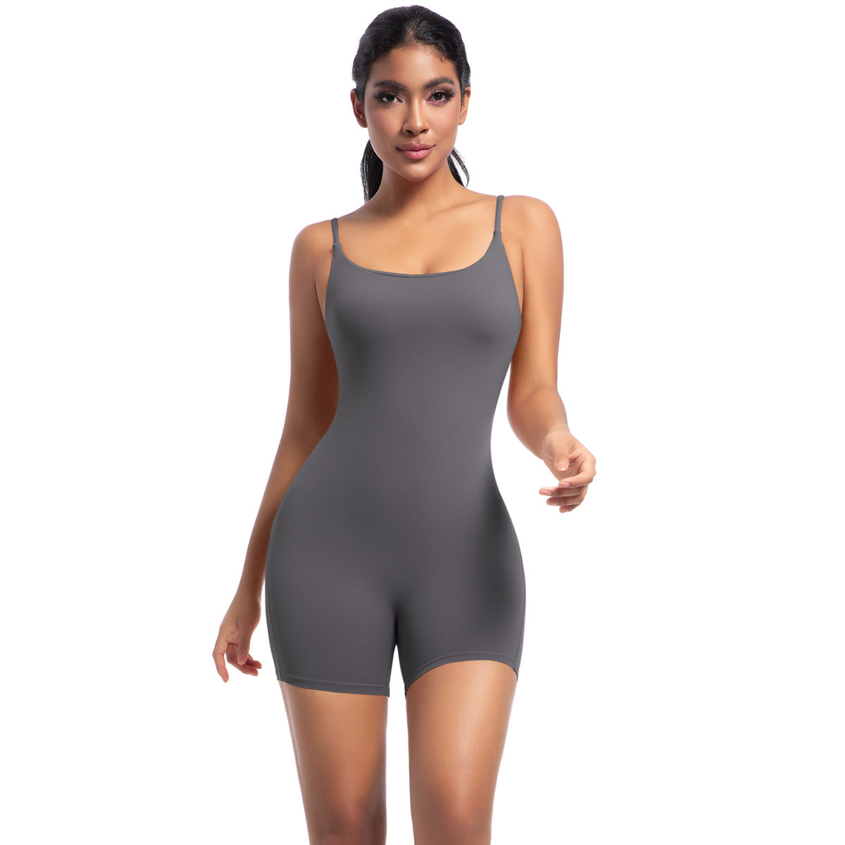 Yoga Bodysuit with Adjustable Straps for Dance Running and Fitness Workouts