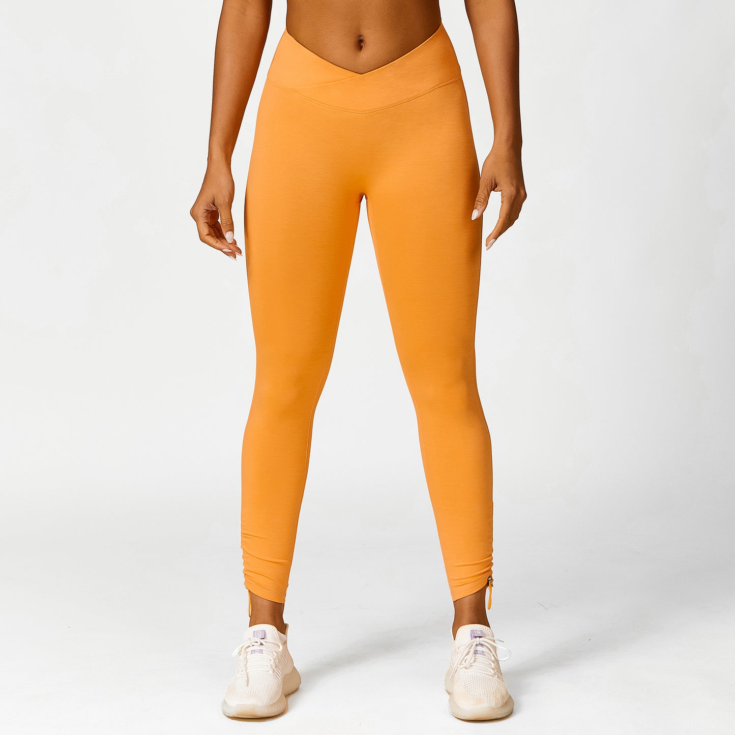 Breathe Easy Women's Breathable Yoga Set with Solid Color Sports Bra and Peach Butt Lifting Leggings for Running and Fitness