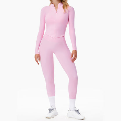 Winter Ready Women's Yoga Set with Slim Fit Design Quick Dry Fitness Wear for Outdoor Running and Sports Style 8503